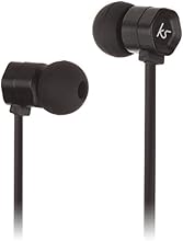 KitSound Hive Buds In-Ear Kopfh&ouml;rer mit In-Line Mikrofon und Gewirrfreiem Flachkabel Kompatibel mit Apple iPod, iPhone, iPad, Smartphone, Tablet und MP3 Player - Schwarz