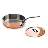 Mauviel M'heritage 150c 6411.29 5.8-Quart Saute Pan and Lid with Cast Iron Handle Mauviel M'heritage 150c 6411.29 5.8-Quart Saute Pan and Lid with Cast Iron Handle