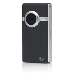 Flip UltraHD Pocket-Camcorder, 3. Generation (5,08 cm (2 Zoll) Display, 8 GB interner Speicher, Bildstabilisator, 2 Stunden Aufnahmezeit) schwarz