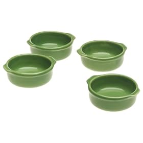 Emile Henry Miniature Casserole Dishes, Set of 4, Vert Green by Emile Henry