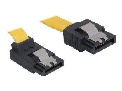 DELOCK Kabel SATA 6Gb/s 30cm gelb ob/ge Metall Preisvergleich