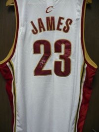 James, Lebron (Cleveland Cavaliers) Autographed/Hand Signed Reebok Authentic Cavaliers Jersey