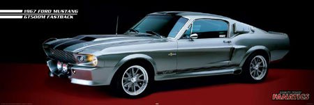 Empire 170354 Right Foot Fanatics - Ford Mustang, Türposter / XXL Poster ca. 158 x 53 cm