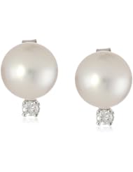 TARA Pearls 14k White Gold Akoya White Pearl Earrings, 6mm