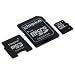 Kingston Technology 8GB MicroSDHC Class 4 Card with 2 Adapters (SDC4/8GB-2ADP, Black)
