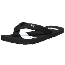 PUMA Men's Basic Flip Special Sandal,Black/White,11 M US