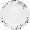 Forma Black Fine Bone China Embossed 30.5cm Rimmed Serving Platt