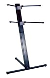 Review Soundlab  / Soundlab black high quality column style keyboard stand with height adjustement. Maximum Load 20kg