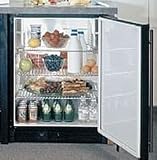 Marvel 24 Inch Undercounter Refrigerator - ADA Height - Black Cabinet W/ Stainless Steel Door