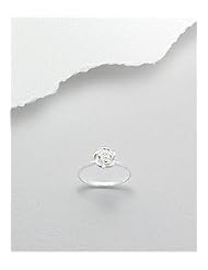 Flower Ring In 92.5 Sterling Silver