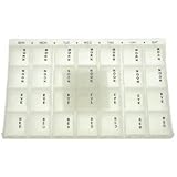 7 Day Weekly Pill Box Organiser (With Detachable Compartments For Daily Use)