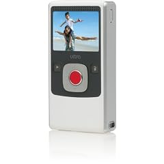 Flip Ultra Pocket-Camcorder (2-fach digital Zoom, 5,1 cm (2 Zoll) Display, 4 GB Flash Memory) wei�/silber