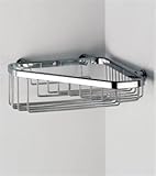 Sonia WBCOC115 Combined Wire Corner Basket Bathroom Shelf, Satin