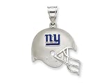 Sterling Silver New York Giant Enameled Helmet Charm