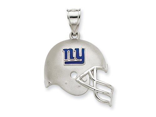 Sterling Silver New York Giant Enameled Helmet Charm