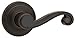 Kwikset Lido Dummy Door Handle, Single Sided Lever for Closets, French Double Doors, and Pantry, Venetian Bronze Non-Turning Right Handed Interior Push/Pull Lever, with Microban Protection