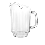 64oz Serving Pitcher Restaurant Style Water, Beer, Beverage, Polycarbonate Plastic Pitcher 3 Spout, *Great Quality*