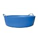 Tubtrugs SP35BL 9-Gallon Storage Bucket, Blue, Shallow