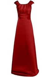 Modest Satin Evening Dress 