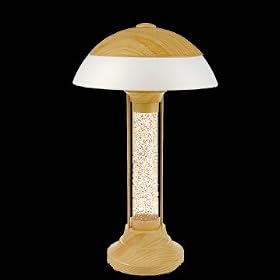 Lava Lamp LAVA� Table Lamp Ltd. - Clear Liquid with Silver Glitter Light Wood Grain... from Lava Lamps