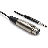 HOSA TT BALANCED to XLR(F), 3ft. (Single cable) TINY TELEPHONE CABLES (Discontinued by Manufacturer)
