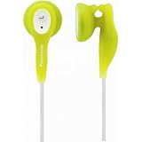 Panasonic RP-HV21-G In-Ear Earbud Heaphones with Built-in Clip (Green)