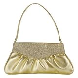 Benjamin Walk B852 Lorraine Metallic Clutch with Glitter