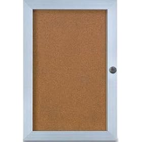 Locking ELEVATOR BOARD FRAME 1'' depth in anodized satin Aluminum 14x20 - 14x20