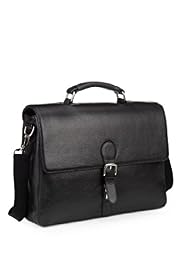 Leather Buckle Briefcase