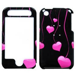 Fits Apple iPhone 3G Cell Phone Snap on Protector Faceplate Cover Housing Case - Love Drops