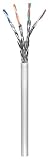 Wentronic CAT 6 Verlegekabel (4x 2x AWG23/1, geflechtgeschirmt) grau 100m