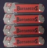 Ceiling Fan Designers 52SET-NFL-TAM NFL Tampa Bay Buccaneers Bucs 52 In. Ceiling Fan Blades OnlY