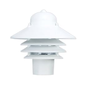 Adjusta-Post Nautical One-Light Outdoor Pier Base/Post Top Lantern, White #S75TC-WH