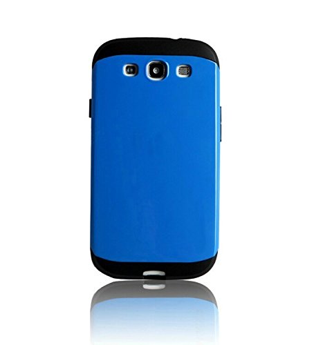 AnoKe? I9060 i9082 i9080 GT-I9082 Armor dual layer bumper case TPU PC hybrid protective case for Samsung Galaxy Grand Neo I9060 Samsung Galaxy Grand Duos i9082 i9080 GT-I9082 (Armor Deep Blue)