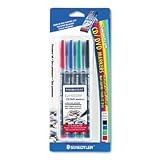 STD317CDWP4BK Lumocolor CD DVD Permanent Marker Set, Medium... by Staedtler