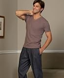 Calvin Klein Stretch Short Sleeve V-Neck & Fashion Woven Pant