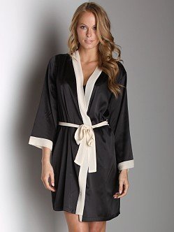 La Fee Verte Kimono Robe Black