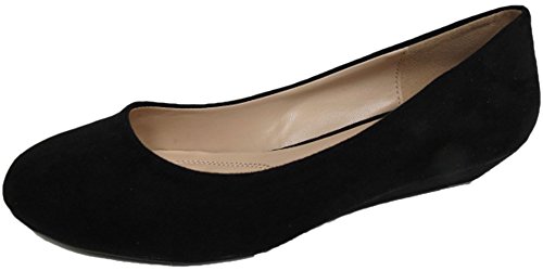 Bonnibel Women's Aaliyah-1 Round Toe Mini Wedge Pump