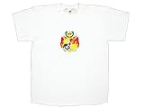 T-Shirt mit Wappen Tonga, weiß, Größe L