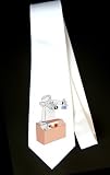 Party Decoration Necktie with mouse, chemist, pharmacy, druggist, flasks