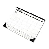 Office Products : Calendar Desk Pad, Monthly, 22 x 17, Black AAGSK2400