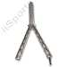 Ronin Gear #220 Practice Balisong Butterfly 4 Knife Silver