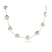 Eve's Addiction Sterling Silver White Freshwater Coin Pearl Necklace