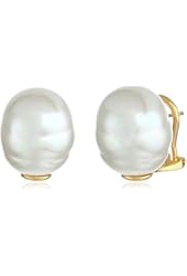 Majorica 14mm Simulated Baroque Pearl Earrings