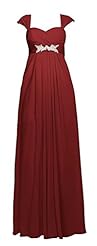Backless Beaded Cap Sleeves Chiffon Evening Dress/Bridesmaid Dress/Prom Dress/Party Dress 