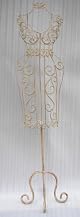 Lady Form life-size 5' Cinnamon Whitewash Wire Mannequin Dress Form