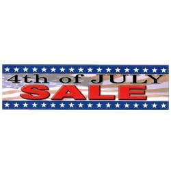 4th of July Sale Patriotic Banner by Arkansas Flag and Banner
