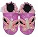 Jack And Lily Infant baby booties Pink Slip Ons With Butterfly