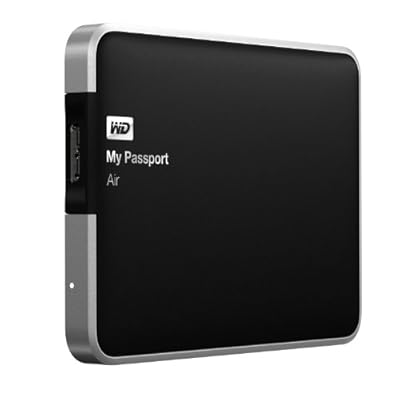 WD My Passport Air 1 TB for Mac: Portable, USB 3.0, Ultra-Slim, All Metal Hard Drive (WDBWDG0010BAL-NESN)