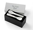 Mother of Pearl Spoon Gift Box, 2 x 4-inch spoons